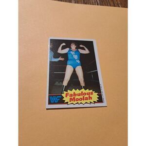 Vintage 1985 Topps WWF Trading Card #13 The Fabulous Moolah Raw Ungraded
